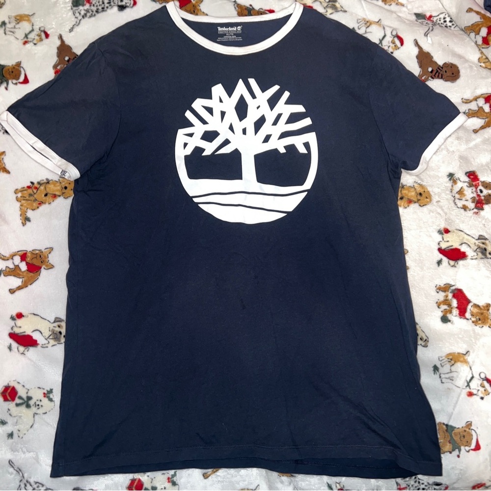 Timberland shirt Men’s XL Short Sleeve big Tree Logo graphic Tee 100% cotton